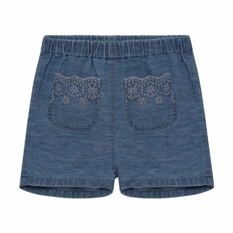 Pantalon court - Faded denim | Minymo