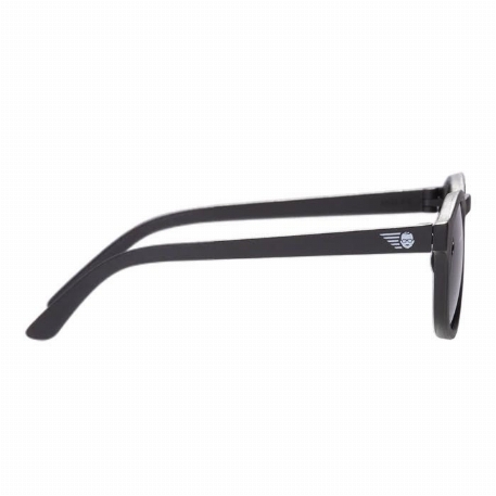 Lunettes de soleil avec pochette en microfibre - Keyhole - Jet black | Babiators
