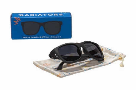 Lunettes de soleil avec pochette en microfibre - Navigator - Jet Black | Babiators