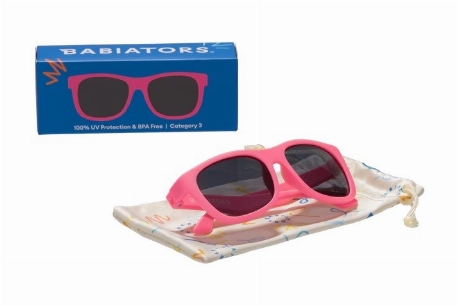 Lunettes de soleil avec pochette en microfibre - Navigator - Think Pink | Babiators