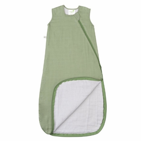 Sac de nuit en mousseline de coton (0.7 Tog) - Kaki | Perlimpinpin