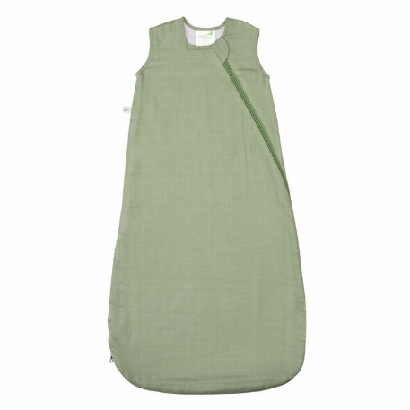 Sac de nuit en mousseline de coton (0.7 Tog) - Kaki | Perlimpinpin