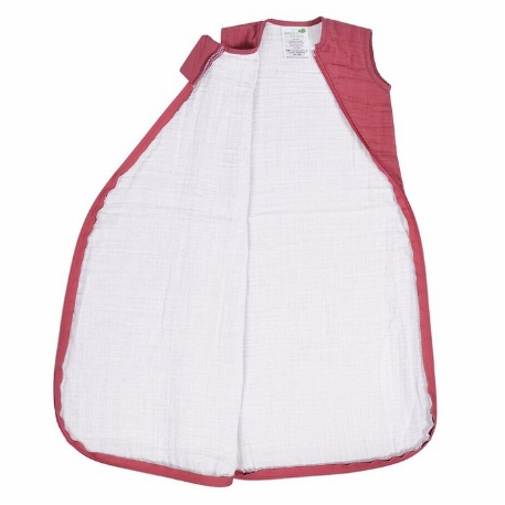 Sac de nuit en mousseline de coton - Framboise (0.7 Tog) | Perlimpinpin