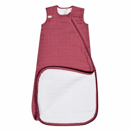 Sac de nuit en mousseline de coton - Framboise (0.7 Tog) | Perlimpinpin