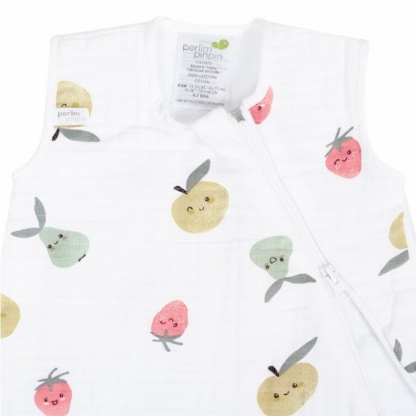 Sac de nuit en mousseline de coton - Fruits (0.7 Tog) | Perlimpinpin