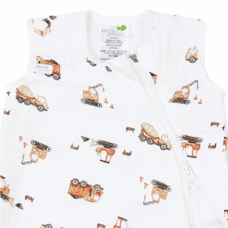 Sac de nuit en mousseline de coton - Construction (0.7 Tog) | Perlimpinpin