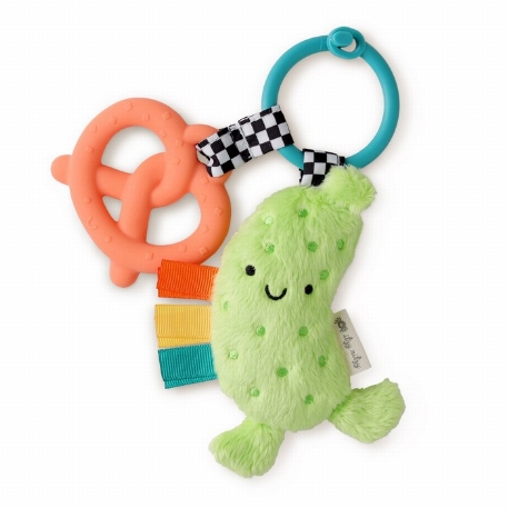 Peluche avec anneau de dentition - Cornichon | Itzy Ritzy