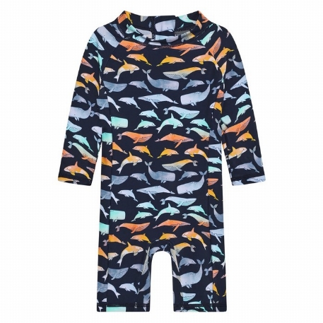 Maillot de bain UV - Baleines | Color Kids