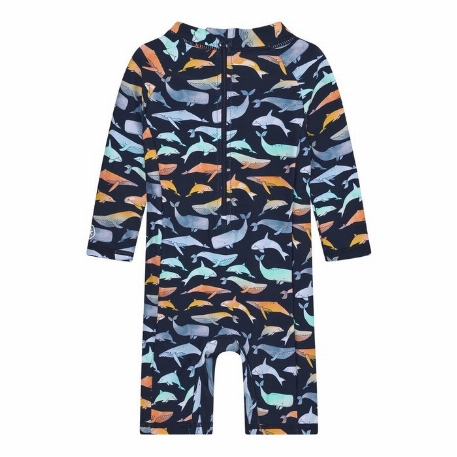 Maillot de bain UV - Baleines | Color Kids