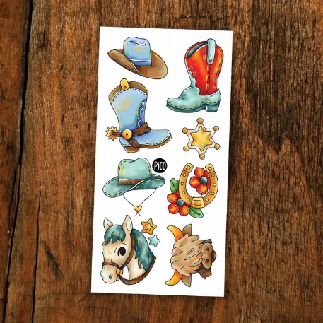 Tatouages temporaires - Le western | PiCO