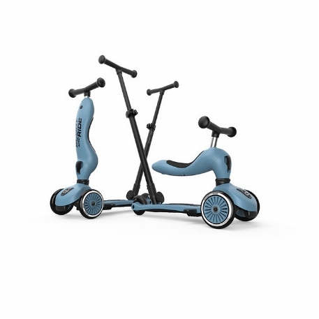 Trotinette - Highwaykick 1 Push & Go - Steel | Scoot & Ride