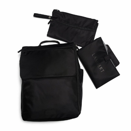 Le KENDALL - Sac à dos maternité en nylon - Noir  | Lambert
