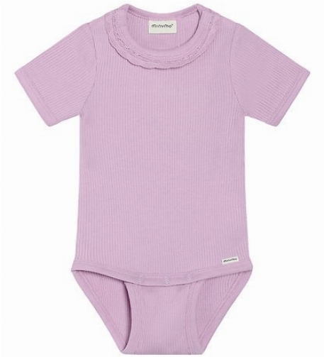 Cache-couche manches courtes - Violet Dusk | Minymo