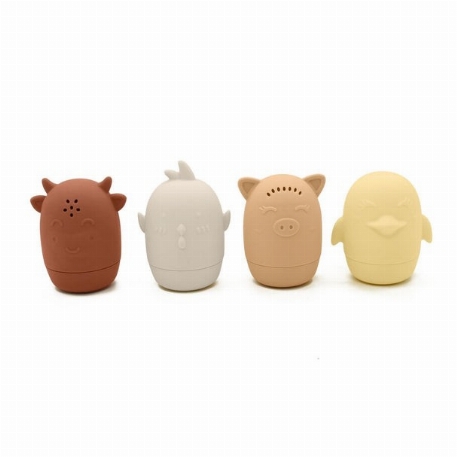 Jouets de bain animaux en silicone - Farm - Earth | Noüka