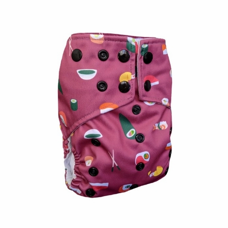 Couche à poche à boutons pressions - Sushi | La Petite Ourse