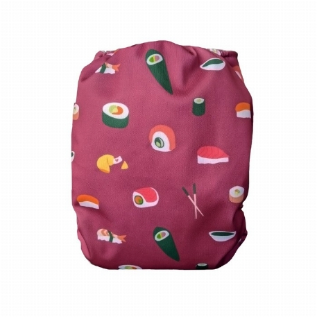 Couche à poche à boutons pressions - Sushi | La Petite Ourse