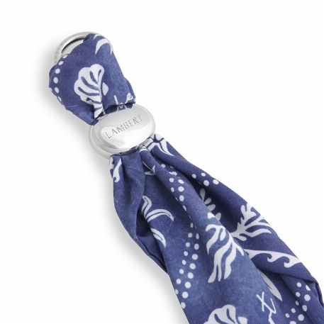 La PAOLA - Porte-clés foulard - Marine | Lambert