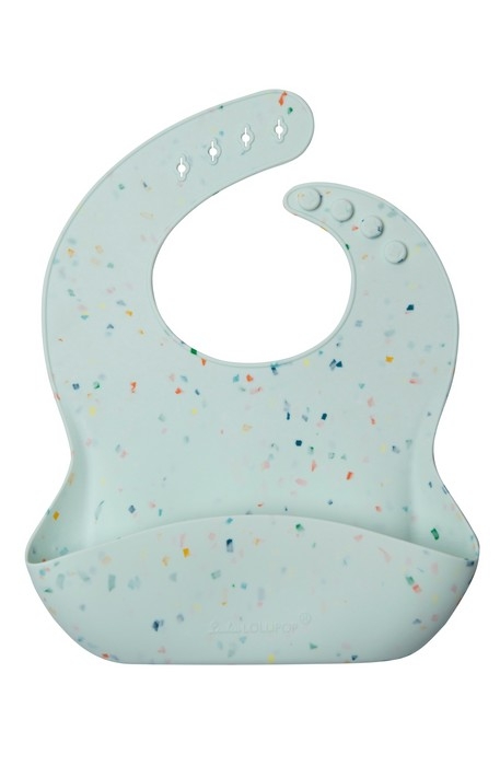 Bavoir en silicone - Confetti Mint | Loulou Lollipop