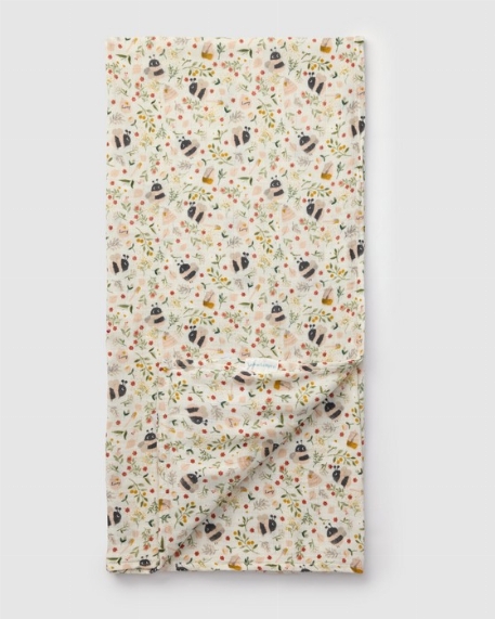 Couverture en mousseline de bambou - Bumble Bees | Loulou Lollipop