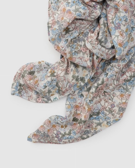 Couverture en mousseline de bambou - English Garden | Loulou Lollipop