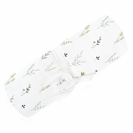 Couverture de mousseline - Feuilles | Perlimpinpin
