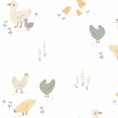 Couverture de mousseline - Poules | Perlimpinpin