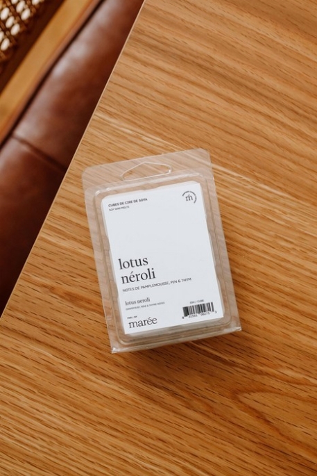 Cubes de cire de soya - Lotus Néroli | Marée