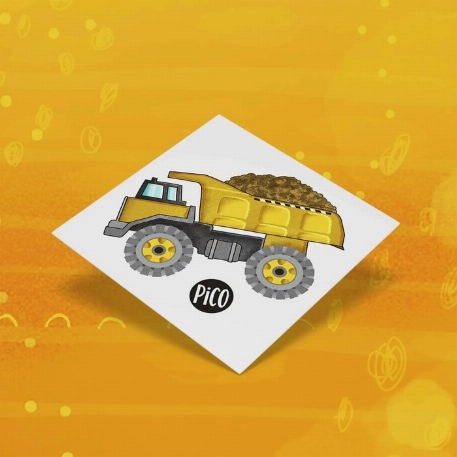 Tatouages temporaires - VRAC - Le camion benne | PiCO