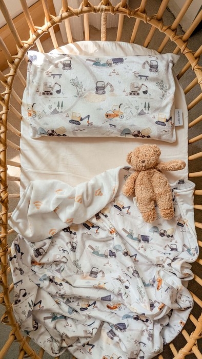 Taie d'oreiller pour enfant - Les camions | Veille sur toi