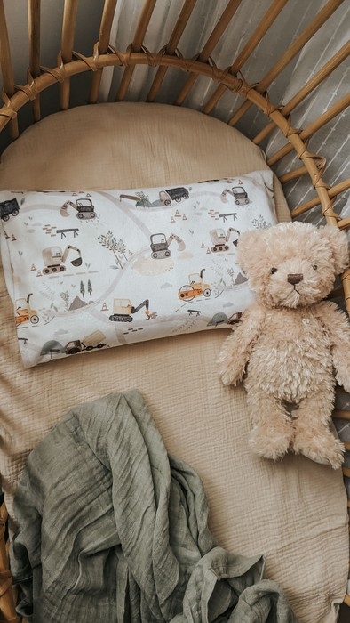 Taie d'oreiller pour enfant - Les camions | Veille sur toi