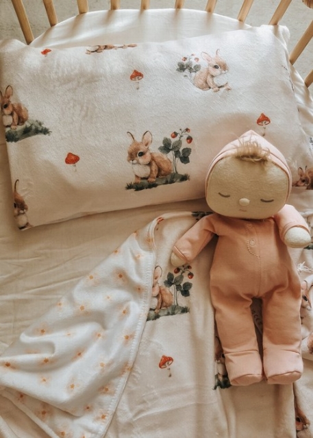 Taie d'oreiller pour enfant - Lapinou | Veille sur toi