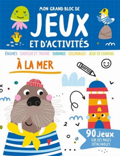 Mon grand bloc de jeux et d'activités - À la mer | 1.2.3. Soleil