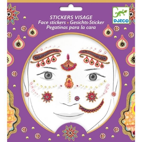 Stickers visage - Princesse india | Djeco
