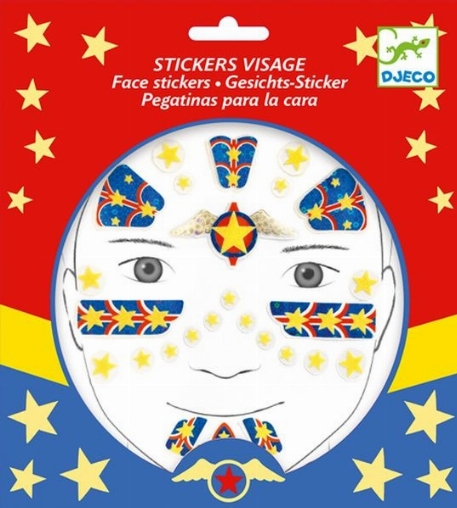 Stickers visage - Super héros | Djeco