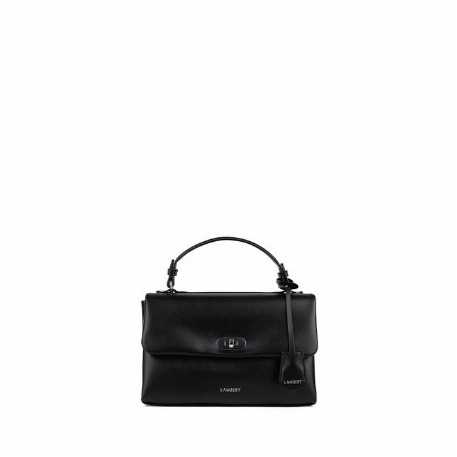 Le FREYA -Sac à main 2-en-1 en cuir vegan - Noir | Lambert