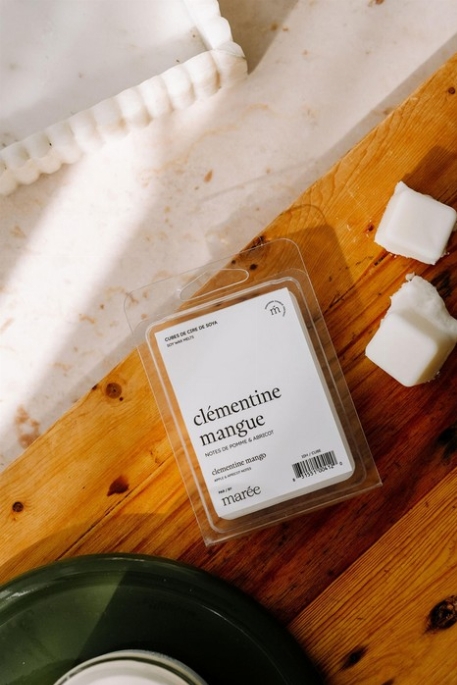 Cubes de cire de soya - Clémentine mangue | Marée