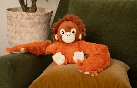 Peluche lestée Hugarounds - Ollie l'orang-outan | Hugimals