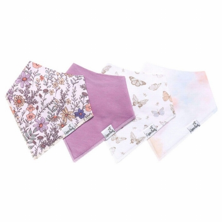 Bavoirs Bandanas - Flora | Copper Pearl