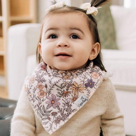Bavoirs Bandanas - Flora | Copper Pearl