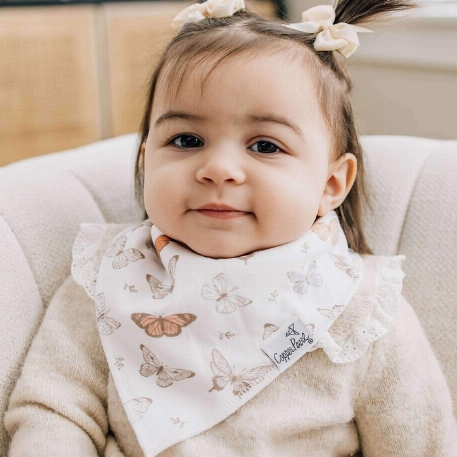 Bavoirs Bandanas - Flora | Copper Pearl