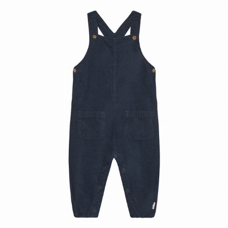 Salopette Corduroy - Bleu | Minymo