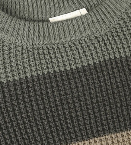 Pull en tricot - Vert scarabée | Minymo