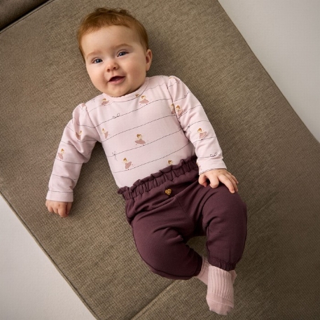 Pantalon Ouaté - Prune | Minymo