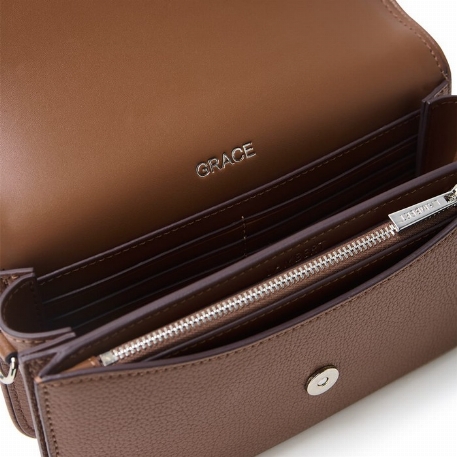 Le GRACE - Sac à main 3-en-1 en cuir vegan - Hazelnut | Lambert