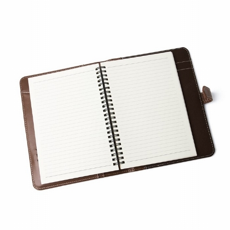 Le ARIEL- Couverture à carnet en cuir vegan - Hazelnut | Lambert
