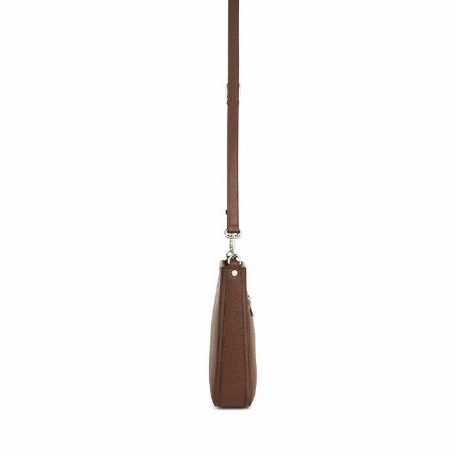 Le NATALIA - Sac bandoulière en cuir vegan - Chocolate | Lambert