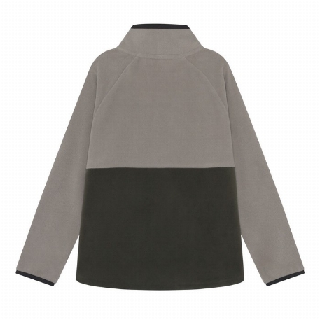 Veste de polar - Colorblock - Vert forêt | Color Kids