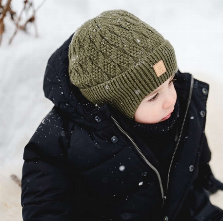 Bonnet en tricot doux au toucher - Mousse | Calikids