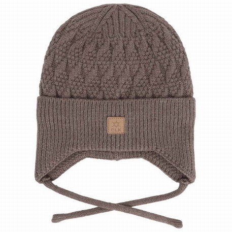 Bonnet en tricot doux au toucher - Moka | Calikids