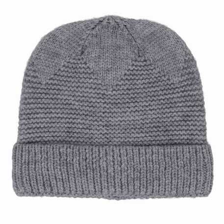 Bonnet bébé tricoté - Gris Clair | Calikids